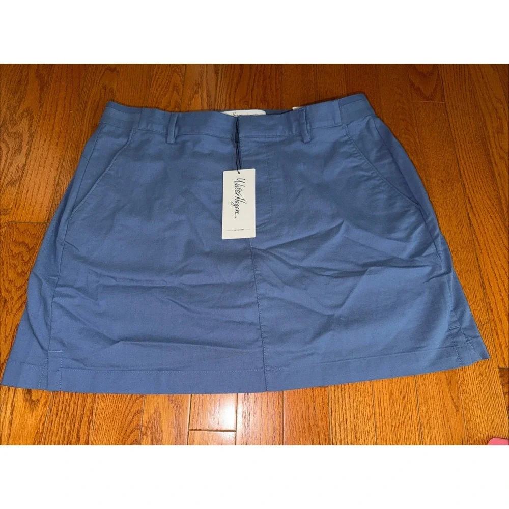 Walter Hagen Skort Traditional Clubhouse Size 12 Golf Tennis 16" Mid Blue - Picture 1 of 3